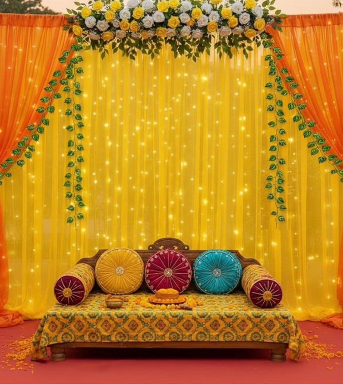 Haldi & Mehendi Setup