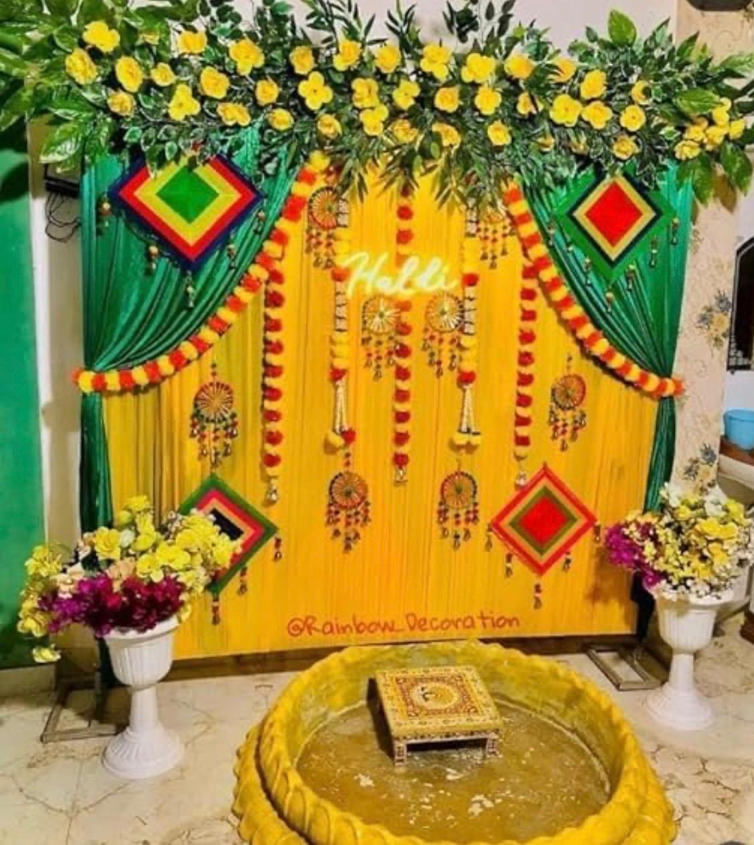 Haldi & Mehendi Setup