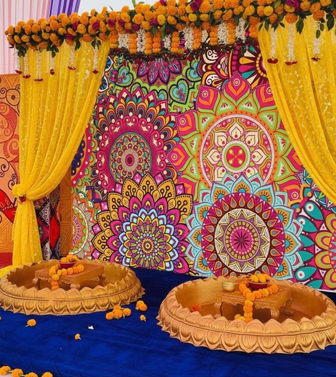 Haldi & Mehendi Setup