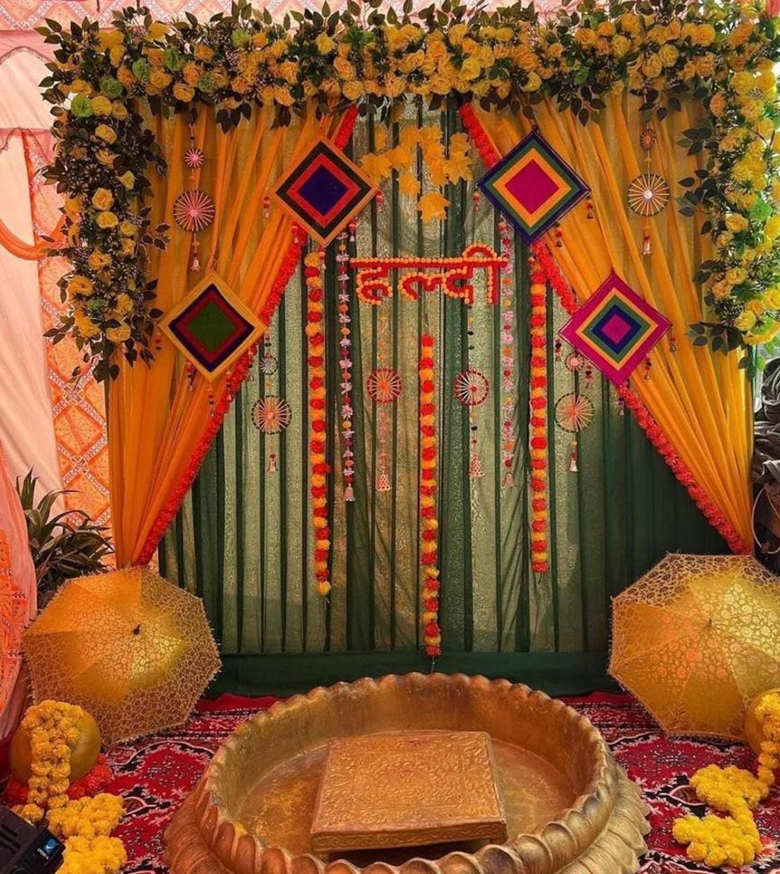 Haldi & Mehendi Setup